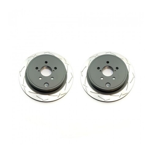 DBA DBA42663S Clubspec 4000 2x T3 Slotted Rear Rotors for Liberty GT 10-14/BRZ/86 GTS