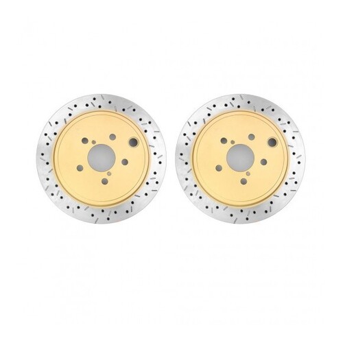 DBA DBA42663XS Clubspec HD 4000 2x XS Cross-Drilled/Slotted Rear Rotors for Liberty GT 10-14/BRZ/86 GTS