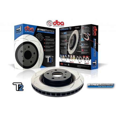 DBA800S Street Series 2x T2 Slotted Rotors FOR Audi A3/VW Golf/Polo 97-18
