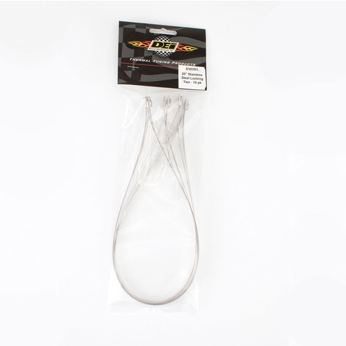 DEI Stainless Steel Locking Tie  20" - 10 per pack 010203