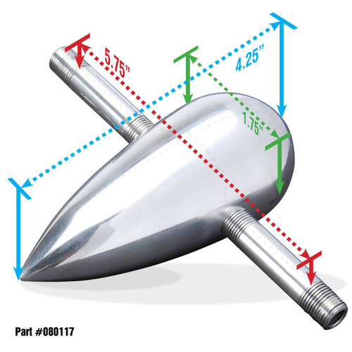 DEI Air Intake Bulb  1.75" - Bulb & Legs Only 080117