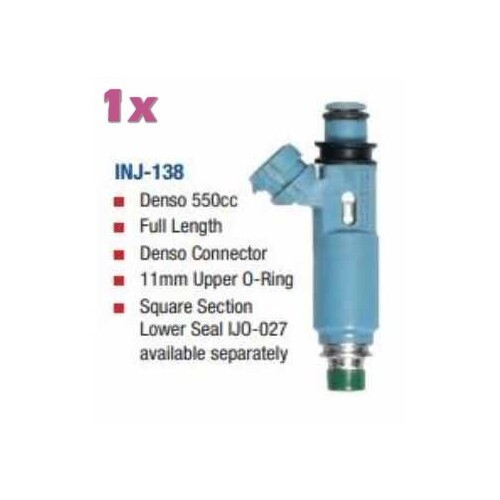 Denso 550cc Full Length Denso Connector FUEL INJECTOR