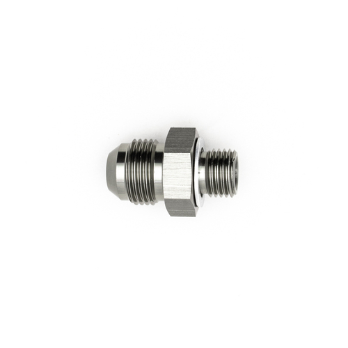 Deatschwerks 8AN Male Flare to M14 X 1.5 Male Metric Adapter w/Crush Washer