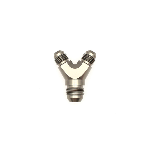 Deatschwerks 6AN Male Flare and 6AN to 8AN Male Flare Y Block Fitting