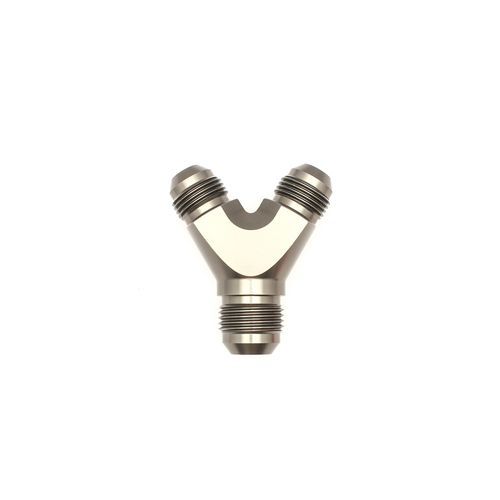 Deatschwerks 8AN Male Flare and 8AN to 10AN Male Flare Y Block Fitting