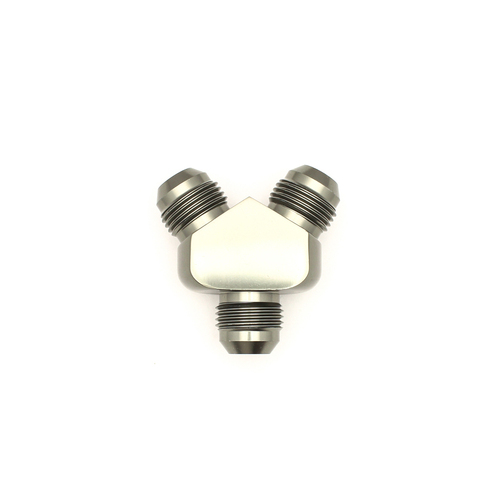 Deatschwerks 8AN Male Flare and 8AN to 8AN Male Flare Y-Block Fitting