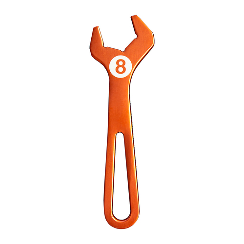 Deatschwerks Orange Anodized T6061 Aluminum Hose End Wrench - 8AN