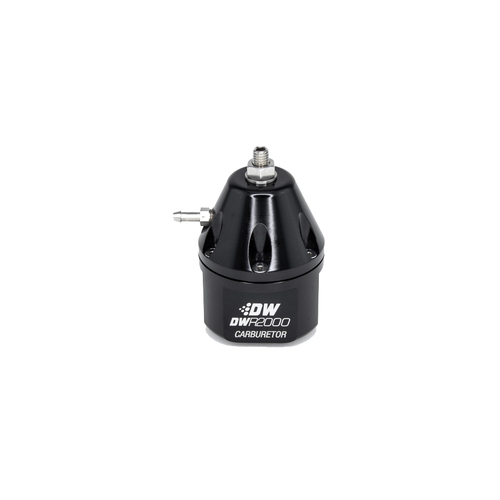 Deatschwerks DWR2000 Carburetor 3-20 psi Adjustable Fuel Pressure Regulator - Black