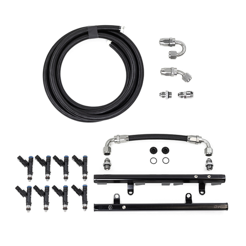Deatschwerks LS1/LS6 Fuel Rails w/Crossover, 780cc/min Injectors + Returnless Plumbing Kit (Camaro 9