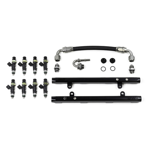Deatschwerks Coyote 5.0 Fuel Rails w/Crossover + 1000cc/min Injectors (Mustang/F-150 11-17)