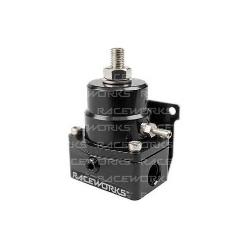Raceworks EFI Adjustable Fuel Pressure Regulator 3X Ports  FPR-501BK