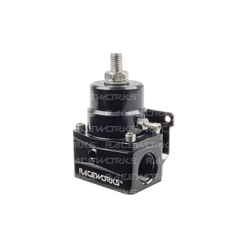 Raceworks EFI Adjustable Fuel Pressure Regulator 3X Ports  FPR-502BK