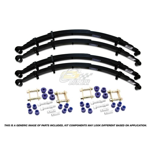 Leaf Spring Kit-50mm Lift Front 100kg/100kg Rear FOR Landcruiser 75 (Troopy)
