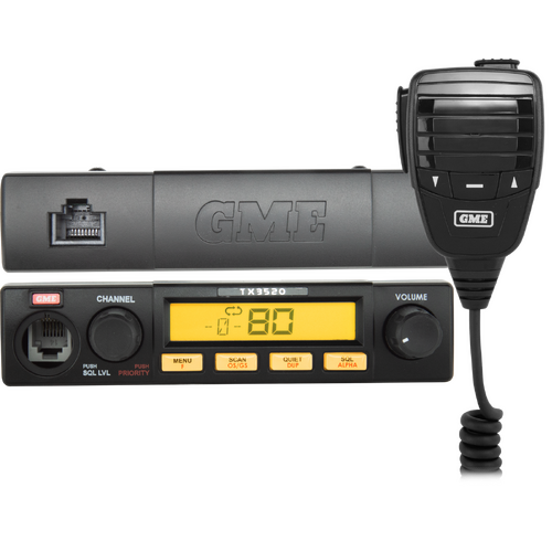 GME 5 Watt Remote Head UHF CB Radio with ScanSuit