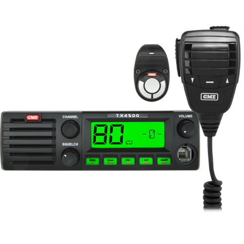 GME 5 Watt DIN Mount UHF CB Radio with Wireless PTT & ScanSuit
