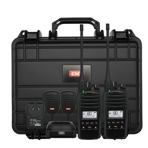 GME 5 Watt UHF CB Handheld Radio  Twin Pack