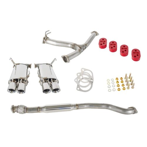 Grimmspeed 070033 Cat-Back Exhaust - Resonated for WRX/STi 2011+