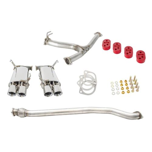 Grimmspeed 070034 Cat-Back Exhaust - Unresonated for WRX/STi 2011+