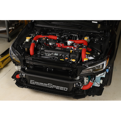 Grimmspeed Front Mount Intercooler Kit - Black Incl. Black Piping for STi 2015+