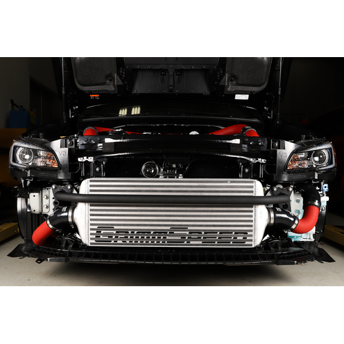 Grimmspeed Front Mount Intercooler Bumper Bar - Black Coated for WRX/STi 2015+