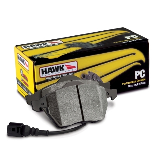 Hawk Performance Ceramic Front Brake Pads for Nissan GTR R35/Jeep Grand Cherokee SRT-8/SRT (6 Piston Brembo) HB649Z.605