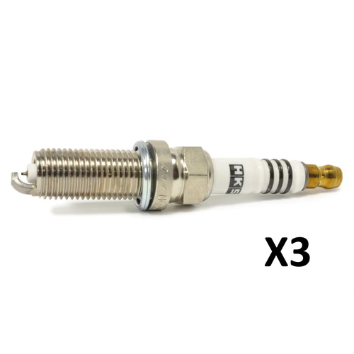 HKS SUPER FIRE RACING HEAT RANGE 9 IRIDIUM + PLATINUM SPARK PLUGS - 2020+ TOYOTA GR YARIS / COROLLA G16E-GTS 3PCS