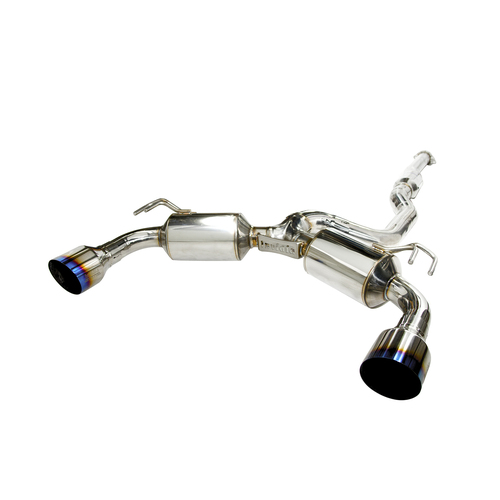 Invidia Dual N1 Cat Back Exhaust w/Ti Straight Cut Tips for Mitsubishi Evo X CZ4A