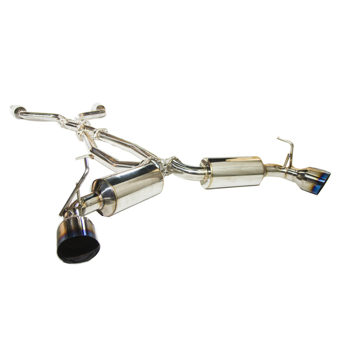 Invidia Dual N1 Cat-Back Exhaust w/Ti Straight Cut Tips for Nissan 370Z Z34 09-20