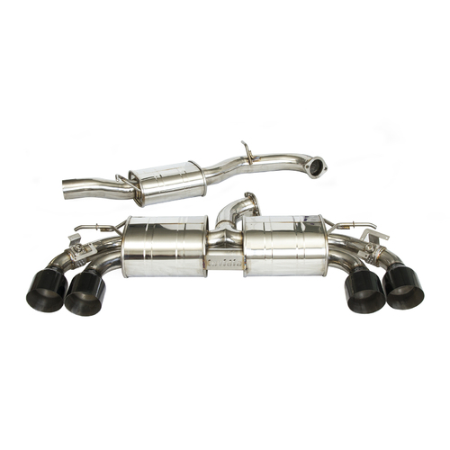 Invidia R400 "Signature Edition" Valved Cat Back Exhaust w/Oval Black Tips for VW Golf R Mk7