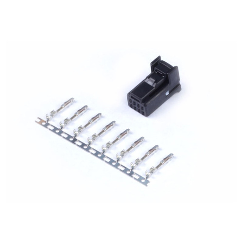 HALTECH Plug and Pins Only 8 Pin Black Tyco HT-030003