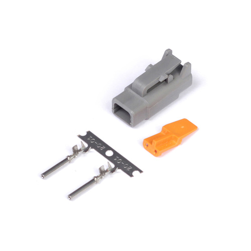 HALTECH Plug and Pins Only Male Deutsch DTM-2 Connector(7.5 Amp) HT-031000