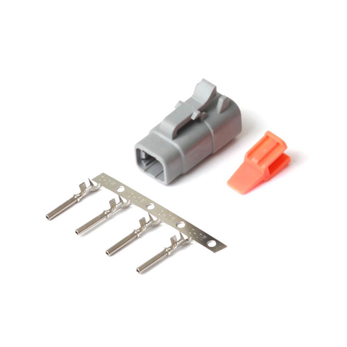 HALTECH Plug and Pins Only Male Deutsch DTM-4 Connector(7.5 Amp) HT-031002