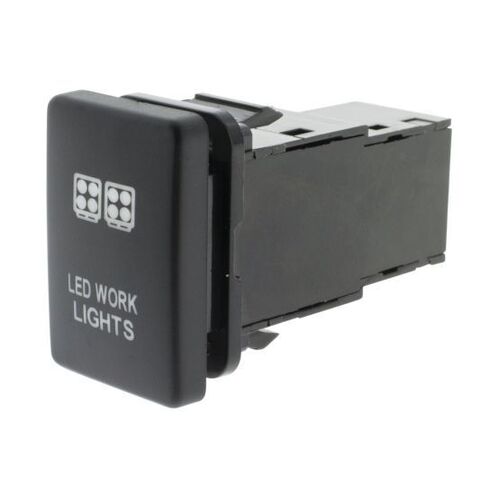 Hulk 4x4 Work Light Push Button Switch- Blue (Prado/Landcruiser 200 Series 2008+)