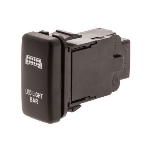 Hulk 4x4 Light Bar Push Button Switch - Green (Hilux/Landcruiser 100 Series 98-13)