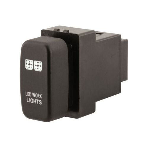 Hulk 4x4 Work Light Push Button Switch- Blue (Pajero/Triton 02-15)