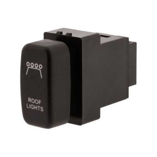 Hulk 4x4 Roof Light Push Button Switch - Amber (Pajero/Triton 02-15)