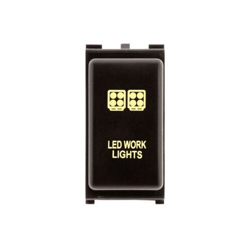 Hulk 4x4 Work Light Push Button Switch- Amber (Pathfinder/Navara 05-18)