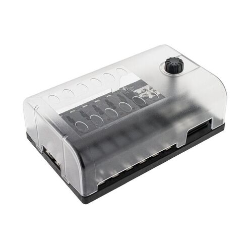 Hulk 4x4 12 Way Fuse Box ATS Standard Blade Fuse Bus Bar & LED Fault