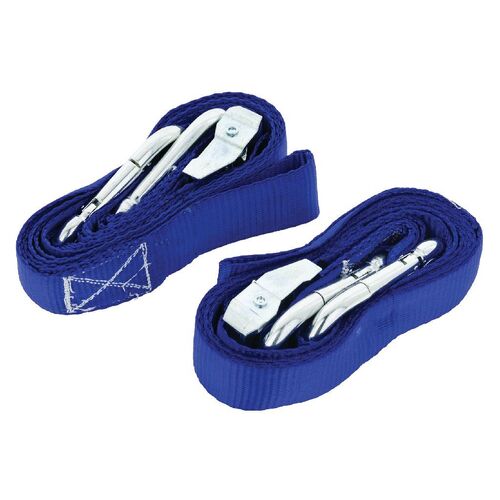 Hulk 4x4 2Pcs Motorcycle Tie Down Strap Cambuckle Steel 500Kg Load
