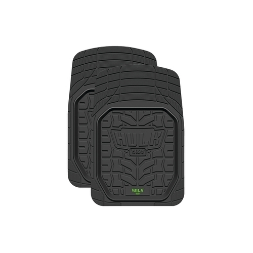 Hulk 4x4 Heavy Duty Deep Dish Floor Mats (Front Pair Black)