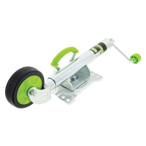 Hulk 4x4 6" Standard Jockey Wheel 350Kg Solid Rubbr Wheel Swivel U-Blt
