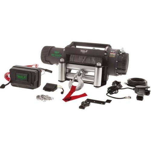 Hulk 4x4 Electric 4x4 Winch Professional Series Steel Cable