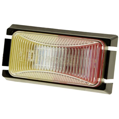 Hulk 4x4 LED Side Marker Lamp Red/Amber 12/24V Black Base