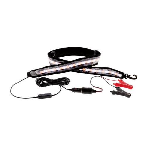 Hulk 4x4 LED Campng Strip Lamp 12V Dual Orang/Wht Illum 1.2M Hook/Clip