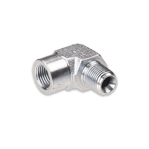 IAG Performance 90 Degree 1/8 inch NPT Male to Female Zinc Plated Fitting
