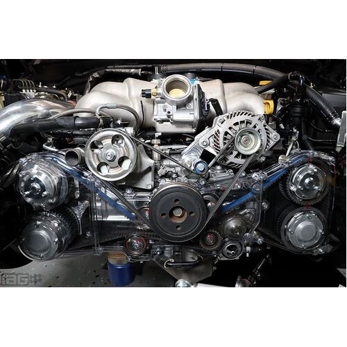 IAG Performance Alternator Relocation Kit For Reversed Intake Manifold for (inc WRX 01-14/STi 02-20) Pow
