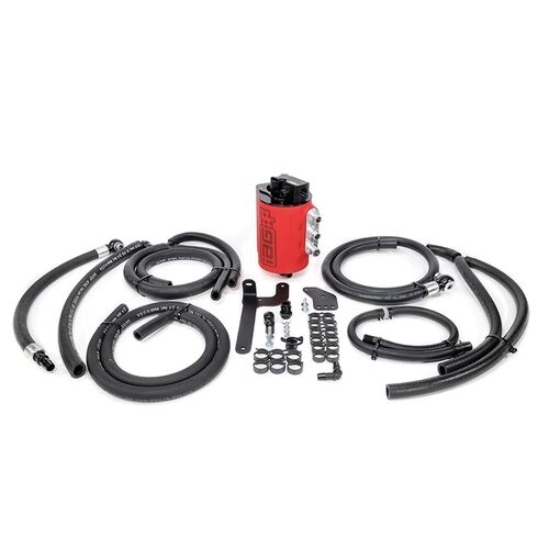 IAG Performance V3 Street Series Air/Oil Separator - Red for (WRX 01-07)