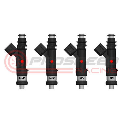 Raceworks Set of 4 980cc Fuel Injectors Plug and Play for Mitsubishi Evo 4-9  INJ-505-11MM-EVO
