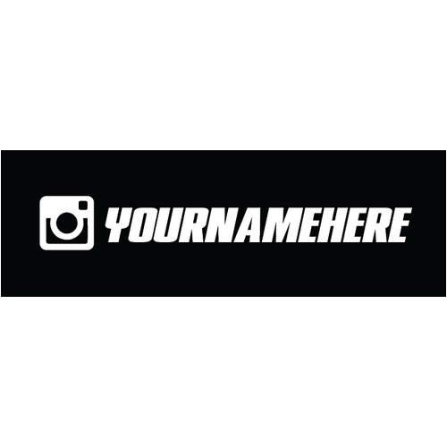 Instagram Handle Decals Pack