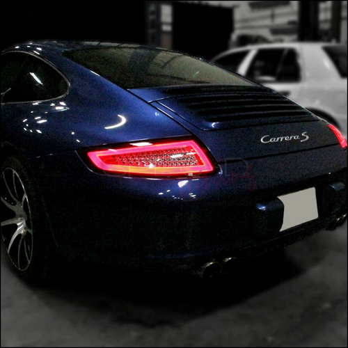Clear Red LED Tail lights for 05-08 Porsche 911 Carrera 997 GT2 GT3 taillights